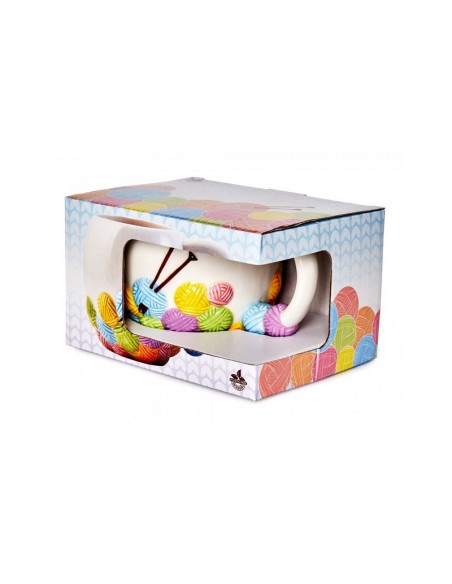 Taza cerámica ovillos Sew Tasty N4371.4, und.