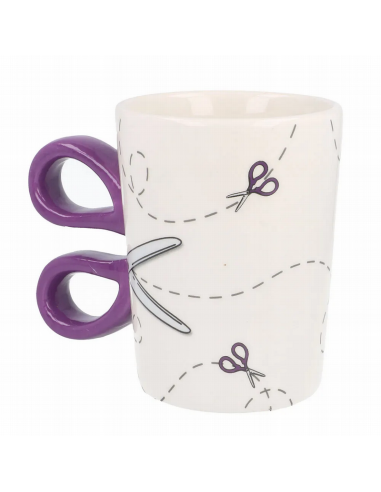 Taza cerámica tijera Sew Tasty N4371.3, und.