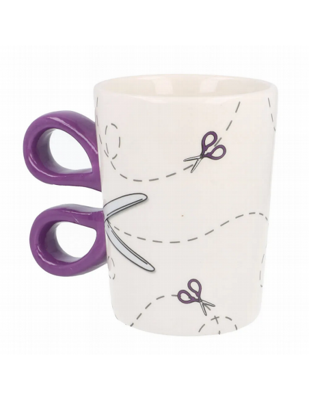 Taza cerámica tijera Sew Tasty N4371.3, und.