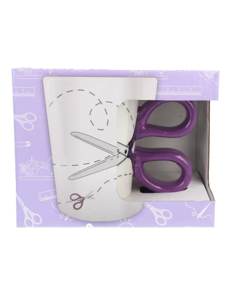 Taza cerámica tijera Sew Tasty N4371.3, und.