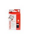 Velcro cuadrados adhesivos PS30 25 mm negro, blister de 24 juegos