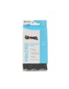 Velcro bridas reutilizables 12 mm x 20 cm negro, blister de 6 und.