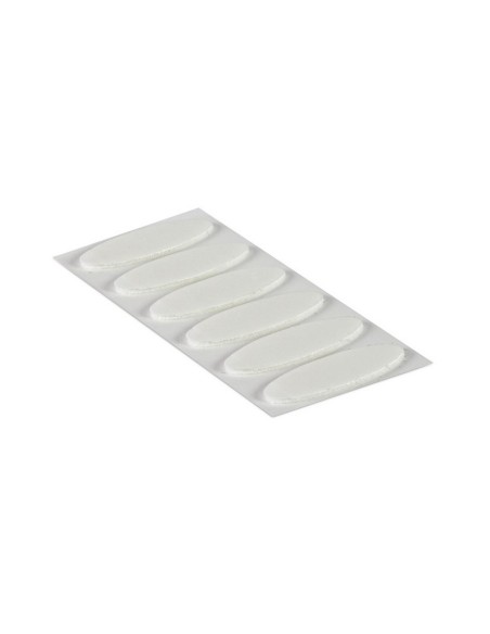 Velcro óvalos adhesivos PS30 35x12 mm super slim blanco, blister de 18 juegos
