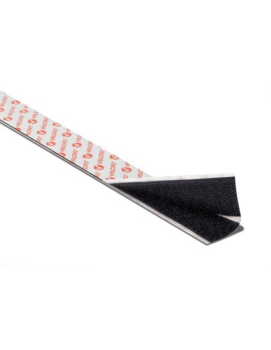 Velcro cinta adhesiva PS14 20 mm negro, blister de 1 metro