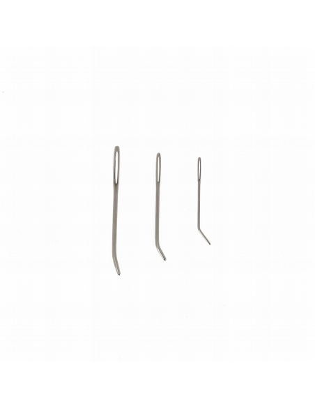 Agujas curvas punto y crochet Bohin 83097, blister de 3 und.