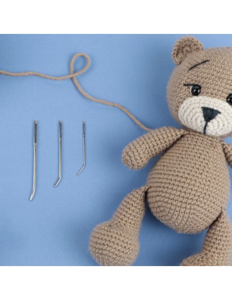 Agujas curvas punto y crochet Bohin 83097, blister de 3 und.