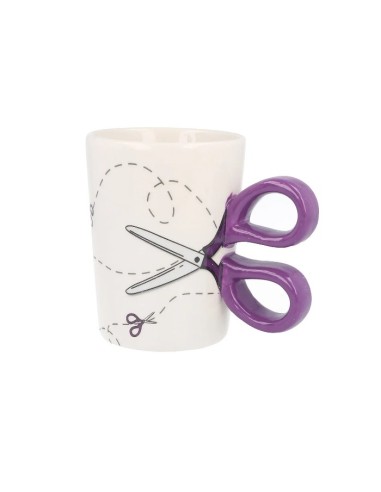 Taza cerámica tijera Sew Tasty N4371.3, und.