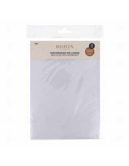 Papel soluble en agua para bordar A5 Bohin 99029