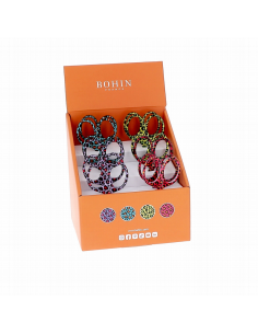 Tijera bordar Pop Leopard Bohin 99030, expositor de 12 und.