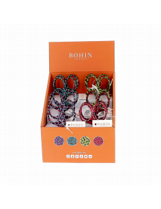 Tijera bordar Pop Leopard Bohin 99030, expositor de 12 und. 2