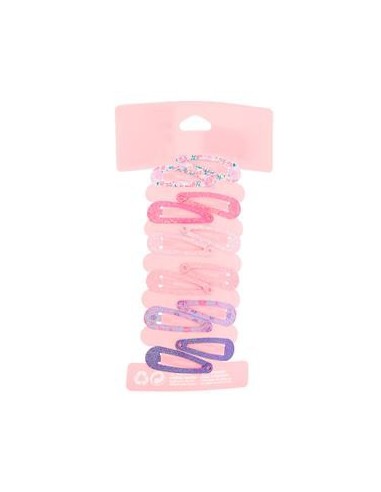 Clips estampados fantasía 3 cm Inca 43558, blister de 12 und.
