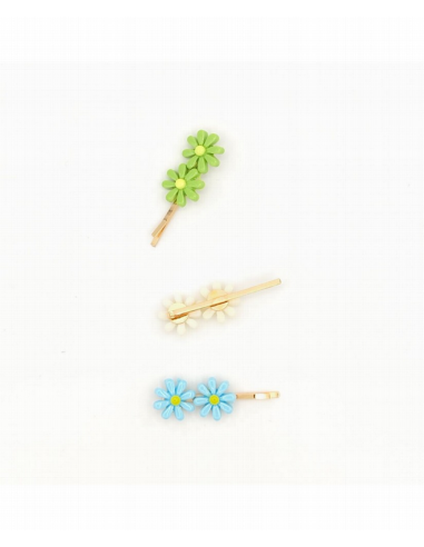Horquilla dos flores Inca 43932, blister de 3 und.