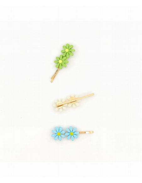 Horquilla dos flores Inca 43932, blister de 3 und.