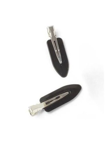 Clips negros de ajuste sin pliegue Inca 43945, blister de 2 und.