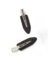 Clips negros de ajuste sin pliegue Inca 43945, blister de 2 und.