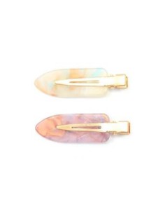 Clips ajuste sin pliegue acetato espacial Inca 43950, blister de 2 und.