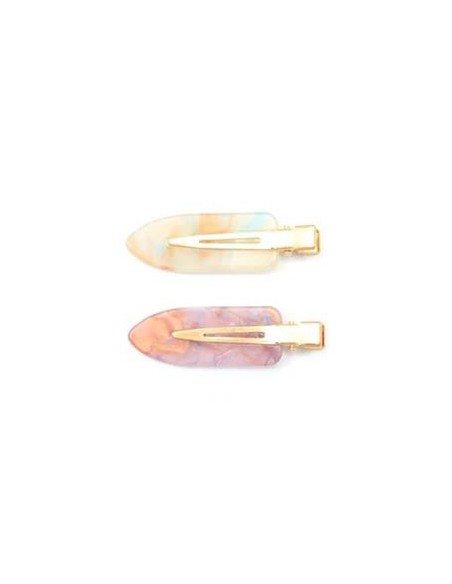 Clips ajuste sin pliegue acetato espacial Inca 43950, blister de 2 und.