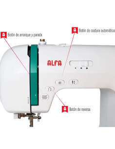 Máquina coser electrónica Alfa Zart Plus 2