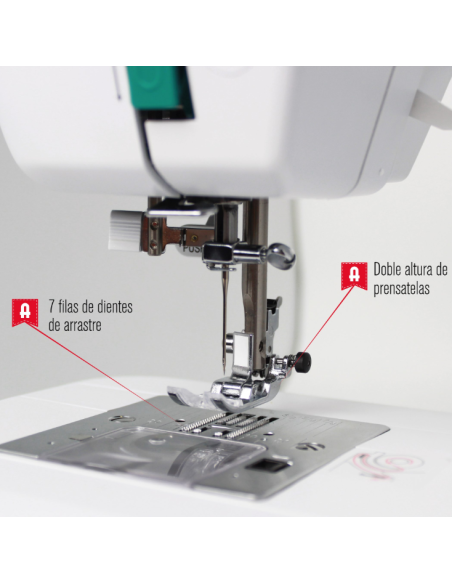 Máquina coser electrónica Alfa Zart Plus