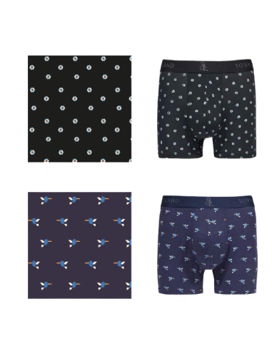 Bóxer fantasía modal Médite 0212486, pack 2 boxer