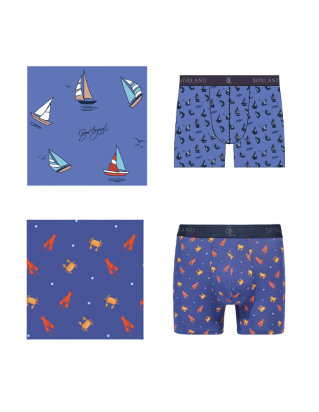 Bóxer fantasía modal Médite 0212487, pack 2 boxer