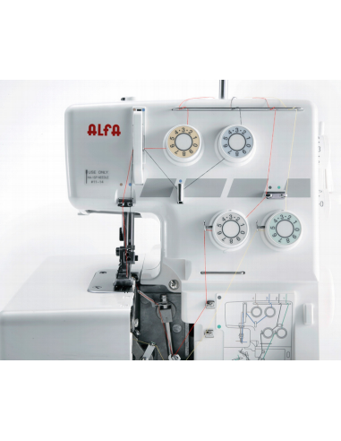 Máquina Overlock semi profesional Alfa 8704