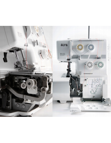 Máquina Overlock semi profesional Alfa 8704