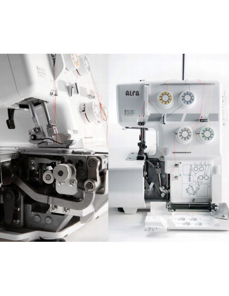 Máquina Overlock semi profesional Alfa 8704
