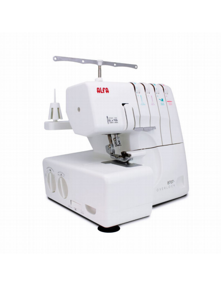 Máquina Overlock doméstica Alfa 8707 Plus