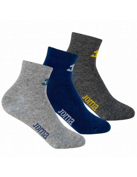 Calcetín tobillero alto deportivo Joma JS2051TA, pack de 3 pares