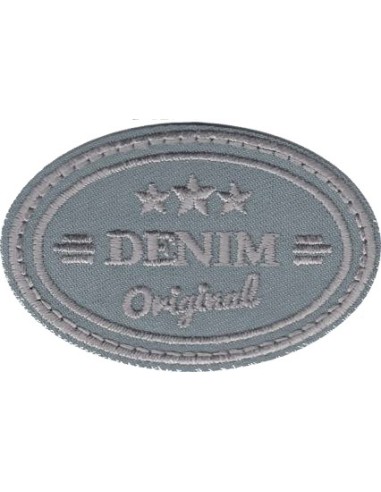 Aplicación 5896 Denim Original (6,00 x 4,40 cm), 3 u
