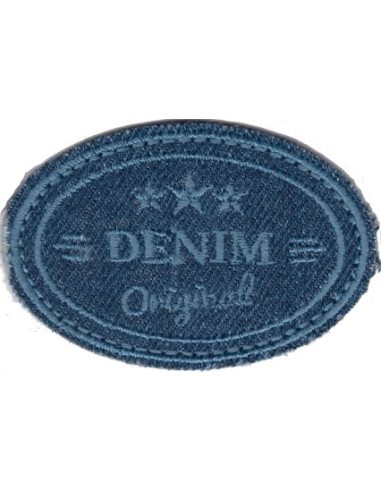 Aplicación 5896 Denim Original (6,00 x 4,40 cm), 3 u