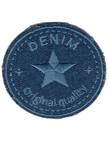 Aplicación 5897 Denim Original (5,30 x 5,30 cm), 3 u