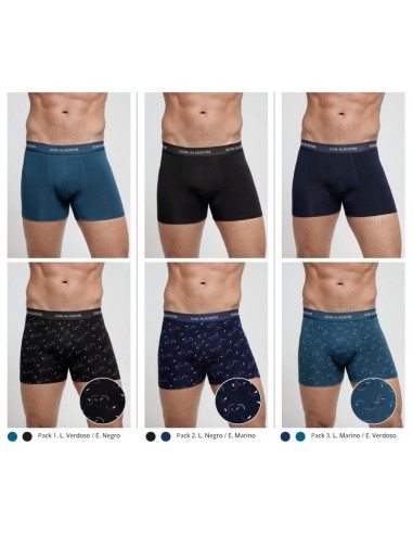 Bóxer Don Algodón PB725, pack de 2 boxer