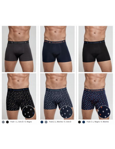 Bóxer Don Algodón PB730, pack de 2 boxer