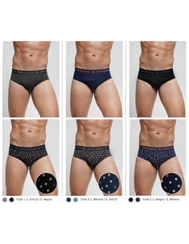 Slip hombre Don Algodón PS730, pack de 2 boxer