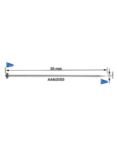 Alfiler acero templado AAN3050 30x0,50 mm, caja de 250 gr 2