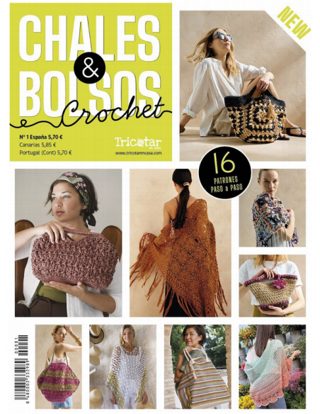 Revista Chales y Bolsos crochet Nº 1