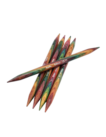Aguja doble punta Knitpro Symfonie2 20 cm, juego de 5