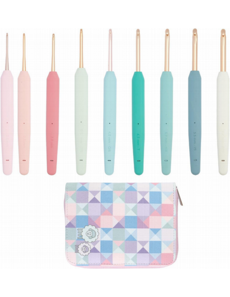 Set 9 ganchillos Vybe Deluxe KnitPro 30180
