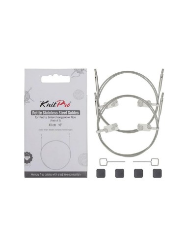 Cable acero inox. transp. Mindful Petite Knitpro