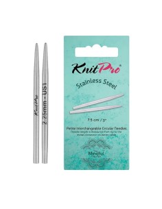 Aguja intercambiable Knitpro Mindful Petite 7.5 cm, par
