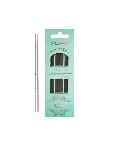 Aguja intercambiable Knitpro Mindful Petite 13 cm, par