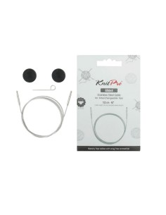 Cable fijo GlideX acero inox. Knitpro