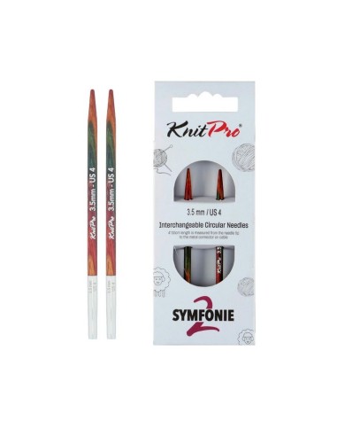 Aguja intercambiable Knitpro Symfonie2 10 cm, par
