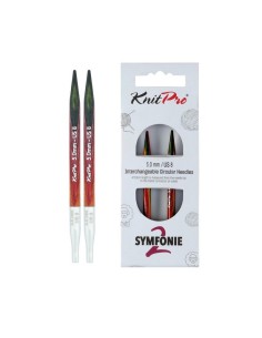 Aguja intercambiable Knitpro Symfonie2 13 cm, par