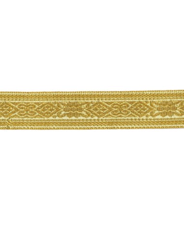 Galón metal jacquard reversible 9709, metro
