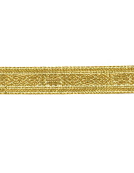 Galón metal jacquard reversible 9709, metro