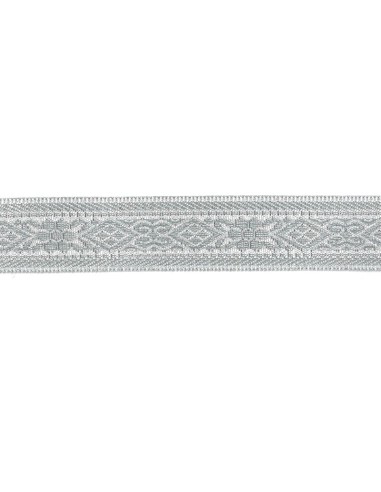 Galón metal jacquard reversible 9709, metro