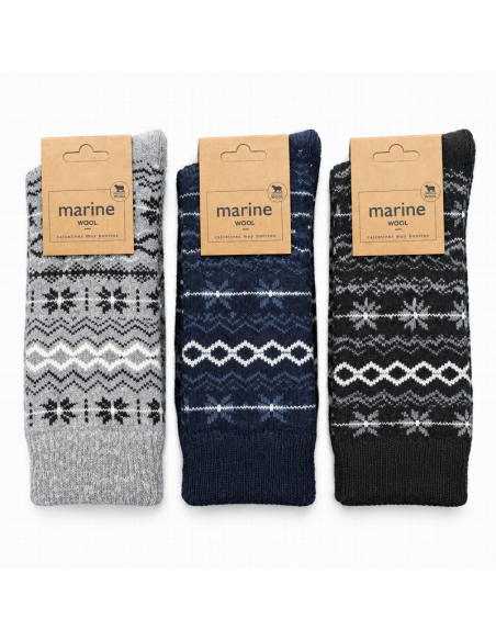 Calcetín hombre greca invierno 5030, par